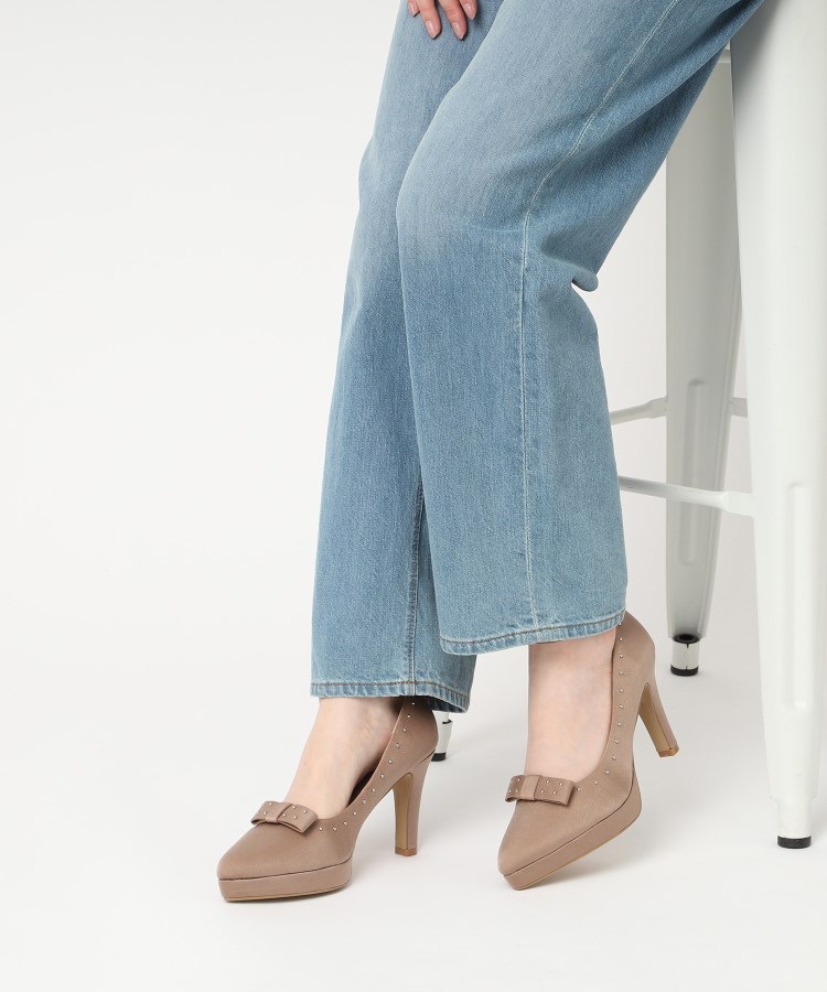 スタッズリボンパンプス 24SS(パンプス) | ESPERANZA スタッズリボンパンプス 24SS(パンプス) | ESPERANZA