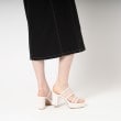 エスペランサ(ESPERANZA)のダブルベルトラメ厚底ミュールサンダル 24SS28