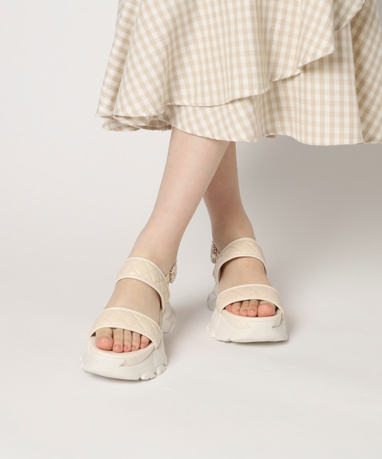 エスペランサ(ESPERANZA)の厚底キルティングスポサン 24SS19