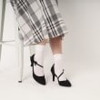 エスペランサ(ESPERANZA)のサイドオープンリボン付きヒールパンプス 結婚式二次会 パーティー 24SS17