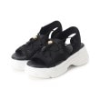 エスペランサ(ESPERANZA)のラメレーススニーカーサンダル 24SS ブラック(319)