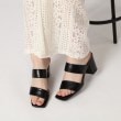 エスペランサ(ESPERANZA)のダブルベルト太ヒールミュールサンダル 24SS27