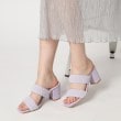 エスペランサ(ESPERANZA)のダブルベルト太ヒールミュールサンダル 24SS35