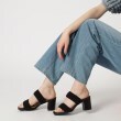 エスペランサ(ESPERANZA)のスクエアトゥブロックヒールサンダル 24SS49