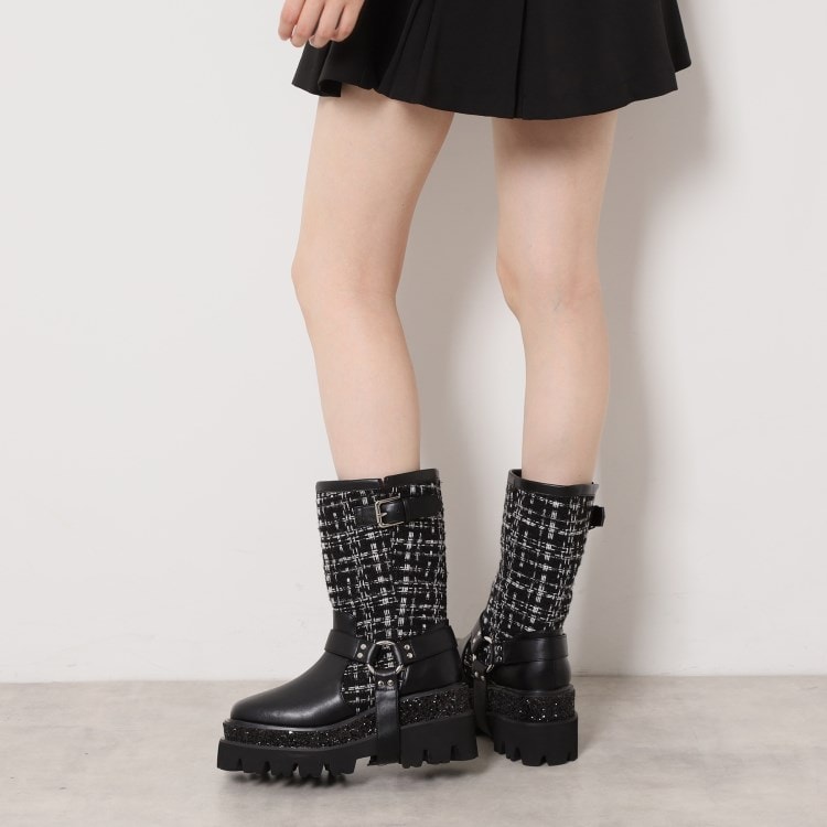 エスペランサ(ESPERANZA)の【EC先行販売】ダブルトラックソールエンジニアブーツ ブーツ・ブーティ