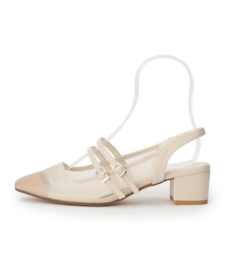 エスペランサ(ESPERANZA)のダブルベルトメッシュパンプス3