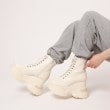 エスペランサ(ESPERANZA)の厚底スニーカーショートブーツ＼レースアップ・足首にフィットして細見え／歩きやすいブーツスニーカー　コーデ見てください13