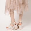 エスペランサ(ESPERANZA)の【ラク盛り／サンダル】リピーター続出／脚長美脚　スパンコール厚底サンダル20