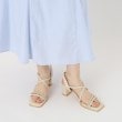 エスペランサ(ESPERANZA)のプレートヒールクロスベルトサンダル20