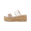 エスペランサ(ESPERANZA)のグリッター×クリアベルト 厚底コルクサンダル11