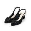 エスペランサ(ESPERANZA)のバックストラップバックルヒールパンプス ブラック(319)