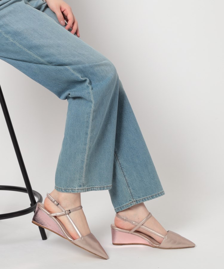エスペランサ(ESPERANZA)のウェッジソールバックストラップパンプス10