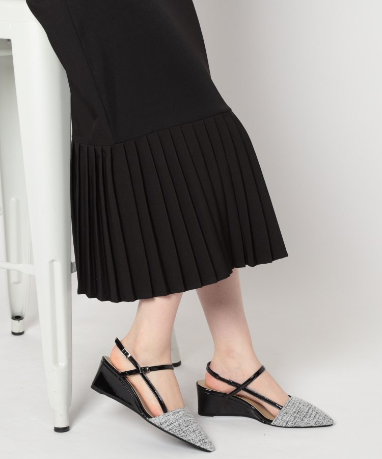 エスペランサ(ESPERANZA)のウェッジソールバックストラップパンプス15