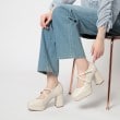 エスペランサ(ESPERANZA)のクロスダブルバックル厚底パンプス 結婚式二次会 パーティー 25SS10