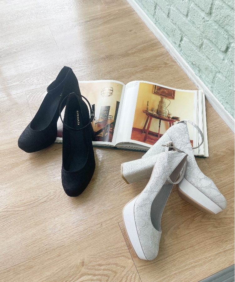 エスペランサ(ESPERANZA)のチャンキーヒール厚底パンプス19