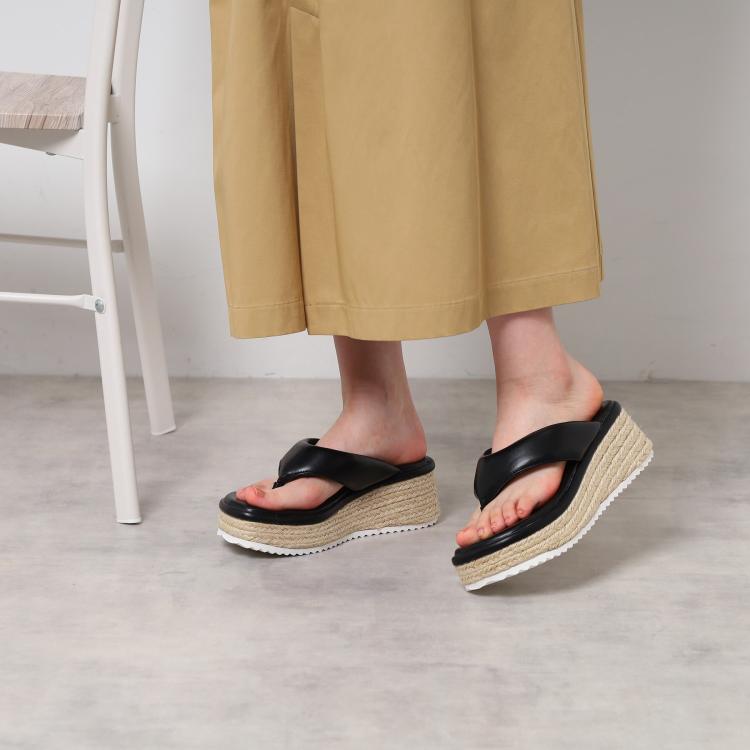 エスペランサ(ESPERANZA)の厚底トングサンダル サンダル・ミュール