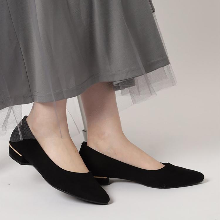 エスペランサ(ESPERANZA)の＼累計販売7000足／通勤通学におすすめクッションフラットヒールパンプス 歩きやすい、疲れにくい、痛くない パンプス