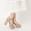 エスペランサ(ESPERANZA)のアッパービット厚底ヒールサンダル38