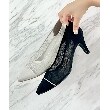 エスペランサ(ESPERANZA)の切替チュールレースパンプス26