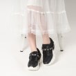 エスペランサ(ESPERANZA)のオリジナルキルティングビジュー厚底スニーカー24