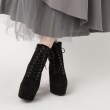 エスペランサ(ESPERANZA)の【ラク盛り／ショートブーツ】リピーター続出／脚長美脚　厚底レースアップブーツ31