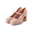 エスペランサ(ESPERANZA)の甲ストラップパンプス ピンク(372)