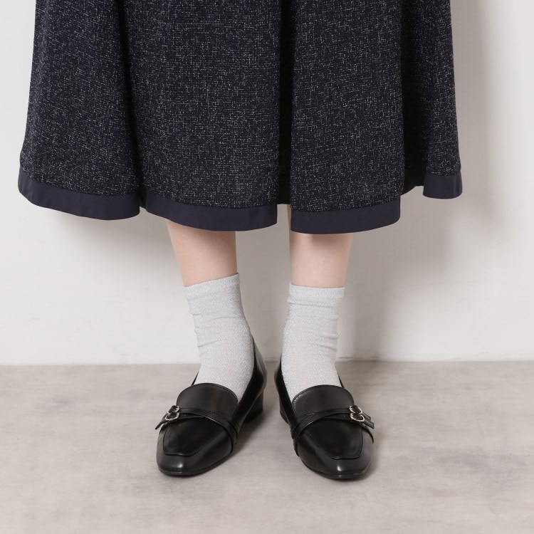 エスペランサ(ESPERANZA)のダブルベルトローファー レイン対応 フラットシューズ