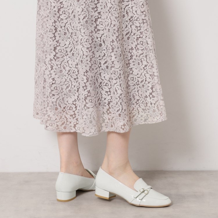 エスペランサ(ESPERANZA)の【EC先行販売】ダブルベルトローファー レイン対応 フラットシューズ
