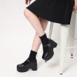 シーエス ティーアンドピー(csT&P)のキラキラハートバックルらくちんウエッジ厚底パンプス23