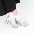シーエス ティーアンドピー(csT&P)の大人気インフルエンサー 桜井ひかるちゃんコラボ 厚底ストラップ付ハートくり抜きヒールパンプス24