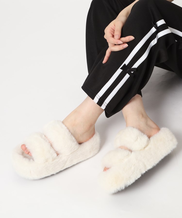 厚底ふわふわファーサンダル(サンダル・ミュール) | csT&P 厚底ふわふわファーサンダル(サンダル・ミュール) | csT&P