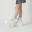 シーエス ティーアンドピー(csT&P)の厚底クリアベルト付きブーツ 24SS16
