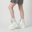 シーエス ティーアンドピー(csT&P)の厚底クリアベルト付きブーツ 24SS17