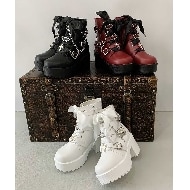 厚底×コウモリ×十字架スニーカー 24SS(ブーツ・ブーティ 厚底×コウモリ×十字架スニーカー 24SS(ブーツ・ブーティ