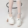 シーエス ティーアンドピー(csT&P)の厚底リボン付き3WAYキラキラパンプス22