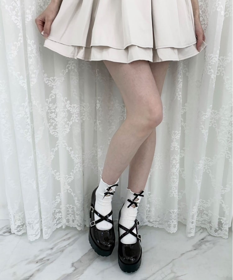 厚底キラキラダブルストラップパンプス(パンプス) | csT&P 厚底キラキラダブルストラップパンプス(パンプス) | csT&P