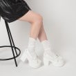 シーエス ティーアンドピー(csT&P)の厚底リボン付きフリルパンプス13