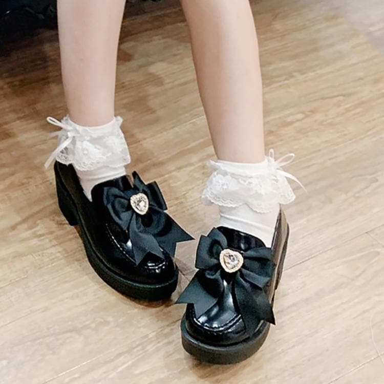 シーエス ティーアンドピー(csT&P)の2WAYガーリーリボンボリュームローファー パンプス