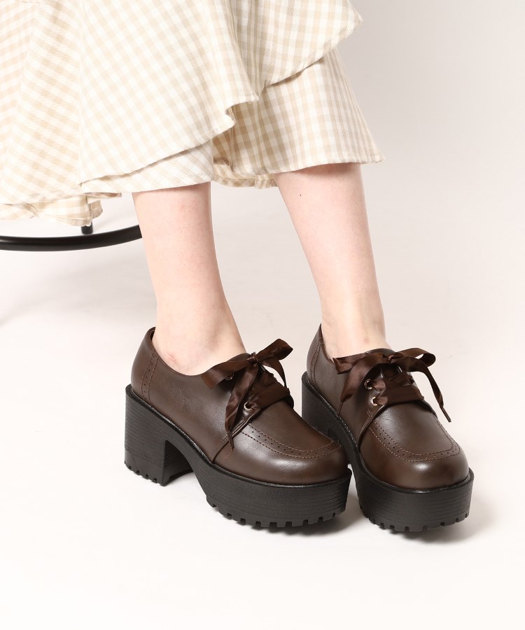 厚底レースアップシューズ(パンプス) | csT&P(エスペランサ 厚底レースアップシューズ(パンプス) | csT&P(エスペランサ