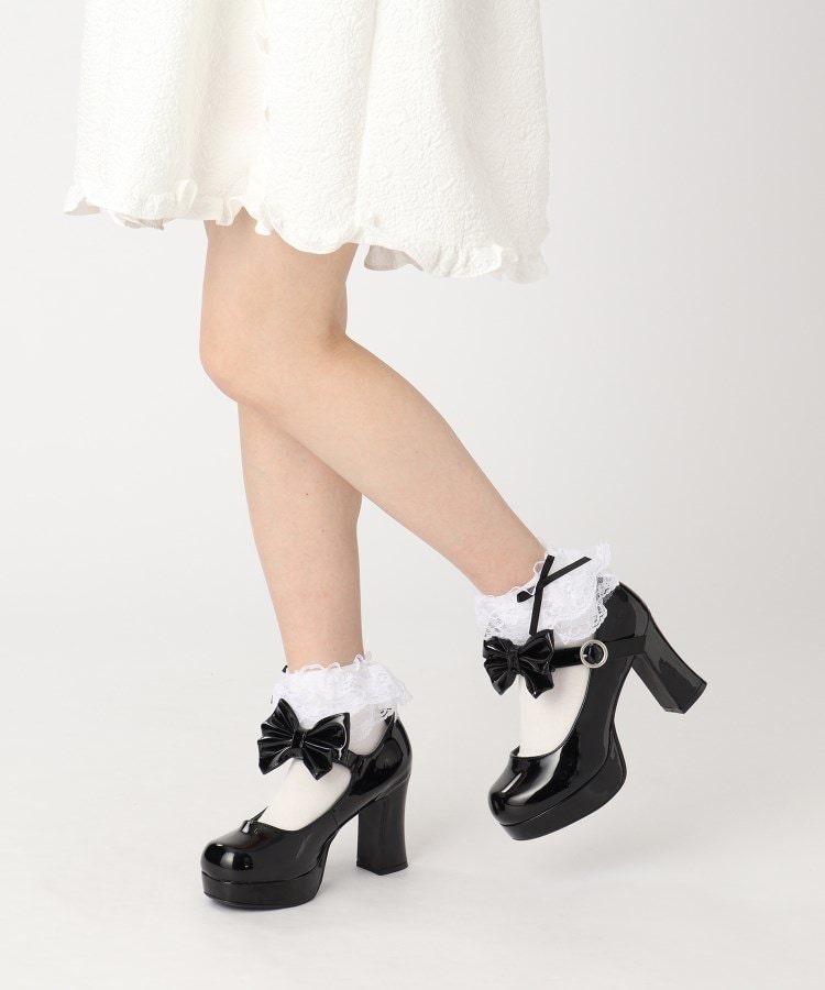 厚底チャンキーヒールリボン付きパンプス(パンプス) | csT&P 厚底チャンキーヒールリボン付きパンプス(パンプス) | csT&P