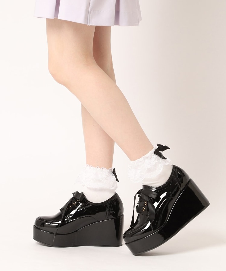 厚底サテンリボン付きシューズ(パンプス) | csT&P 厚底サテンリボン付きシューズ(パンプス) | csT&P