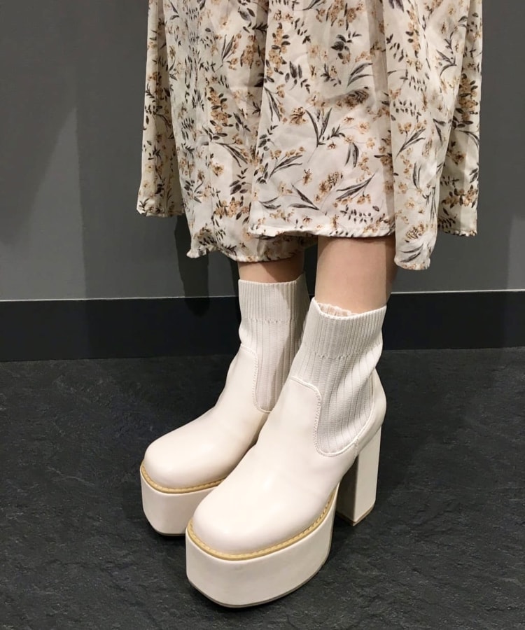 厚底ニットブーツ(ブーツ・ブーティ) | csT&P(エスペランサ 厚底ニットブーツ(ブーツ・ブーティ) | csT&P(エスペランサ