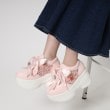シーエス ティーアンドピー(csT&P)の取り外し自由♪マルチWAY厚底レースイチゴチャームスニーカー26
