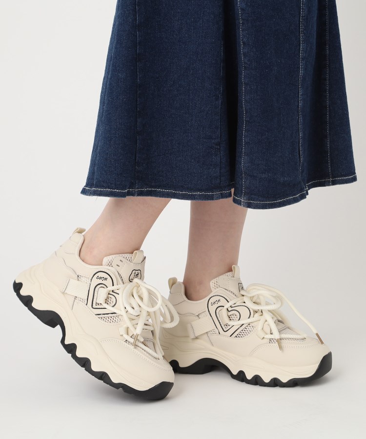 厚底メッシュハートスニーカー(スニーカー) | csT&P(エスペランサ)| ワールド オンラインストア | WORLD ONLINE STORE 厚底メッシュハートスニーカー(スニーカー) | csT&P(エスペランサ)| ワールド オンラインストア | WORLD ONLINE STORE