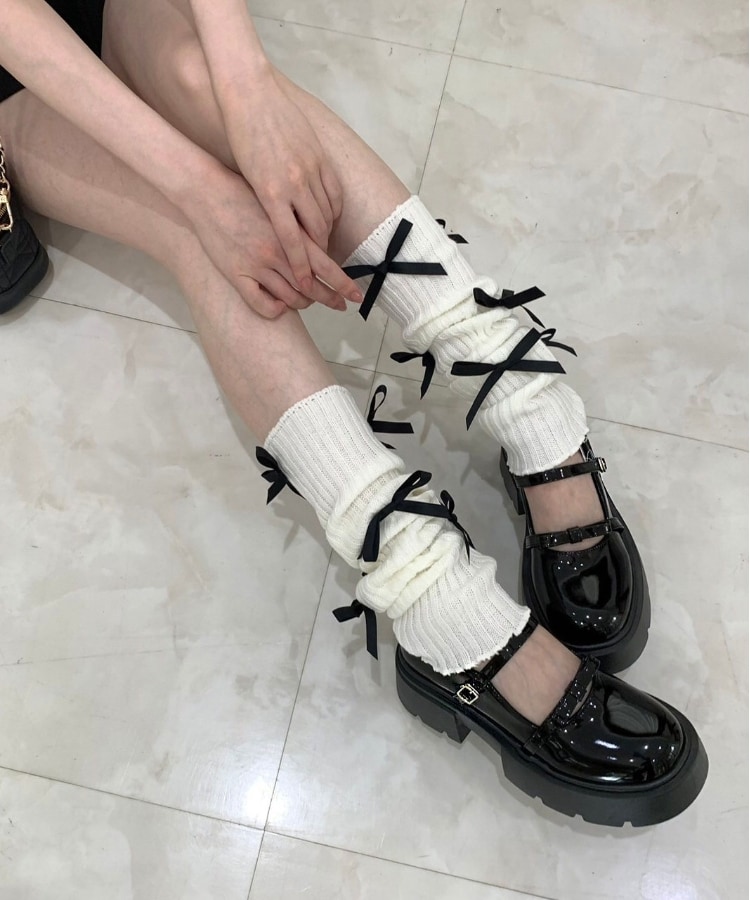 厚底 リボン付きダブルストラップパンプス(パンプス) | csT&P 厚底 リボン付きダブルストラップパンプス(パンプス) | csT&P