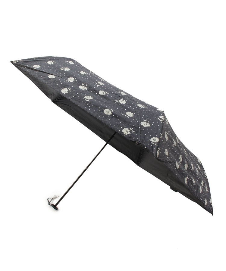 ＜WORLD＞ Ober Tashe(オーバー タッシェ) 【晴雨兼用・UVカット】スーパーライトフラワー＆ドットミニ折りたたみ傘