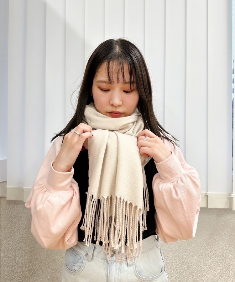 洗えるシンプルカラーストール 累計販売約5000枚【防寒 洗えるシンプルカラーストール 累計販売約5000枚【防寒