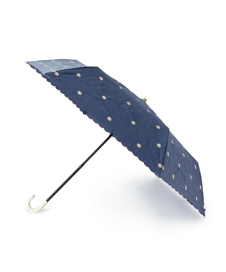  Ober Tashe(オーバー タッシェ) 【晴雨兼用】プチフラワー刺繍折り畳み傘