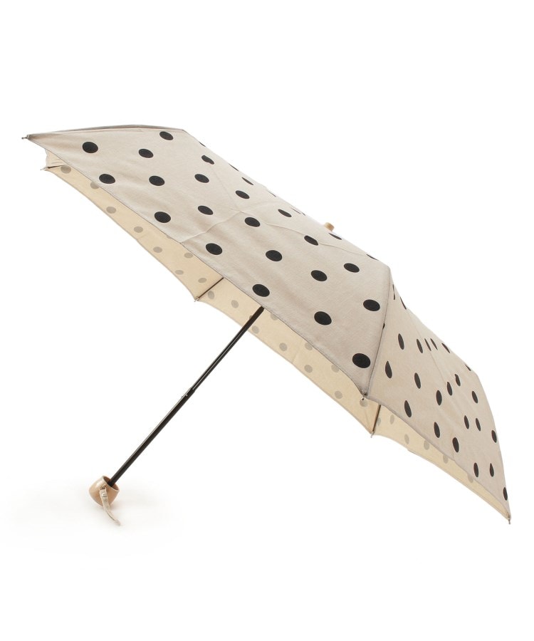 ＜WORLD＞ Ober Tashe(オーバー タッシェ) 【晴雨兼用・UVカット】ドット柄折りたたみ傘