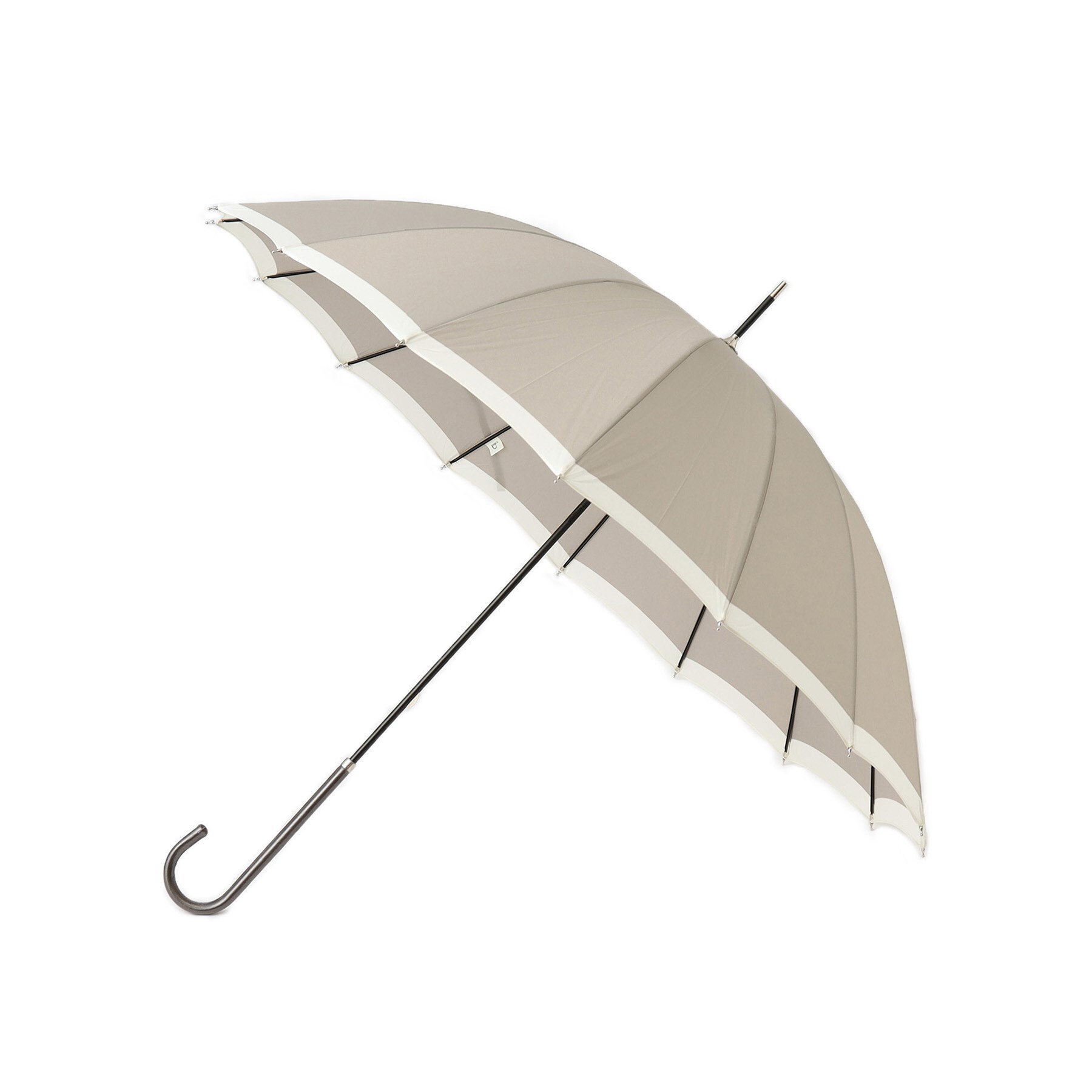 オーバー タッシェ(Ober Tashe)の晴雨兼用 UVカット80％ 16本骨傘 長傘 グレー(012)